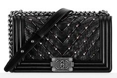 Chanel Just Released a Giant Pre-Collection Fall 2016 Lookbook; Check Out 60  Bags and Prices Chanel Fashion Outfits, Chanel Handbags Pink, Chanel Handbags Red, Chanel Handbags Black, Chevron Purse, Python Handbags, Chanel Clutch, Embroidered Handbag, Chanel Flap Bag