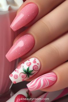 21 Pink Nail Ideas for a Gorgeous Manicure in 2024 Finger Claws, Firework Nails, Pink Nail Ideas, Soft Pink Nails, Popular Nail Colors, Pink Nail Art Designs, Nail Art Stripes, Nail Appointment, Nail Types