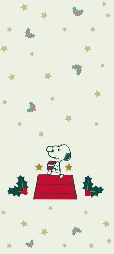 a cartoon dog sitting on top of a red carpet in front of stars and trees