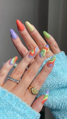 s Art Tricks, Nailinspo Nailart, Spring Nail Trends, Easter Nails, Pastel Nails, Nail Designs Spring, Funky Nails