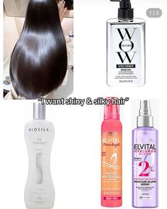 Best Hair Products For Straight Hair, How To Take Care Of Straight Hair, Glass Hair Products, Products For Silky Hair, Styling Products For Fine Hair, Silky Hair Products, Shiny Hair Products, Hair Products For Straight Hair, Products For Short Hair