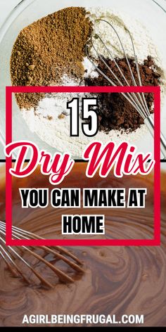 Save money and stock your pantry with homemade dry mixes! 🥣 From DIY baking mixes to spice blends and hot cocoa mix, these easy recipes are perfect for meal prep and budget-friendly kitchen organization. Start making your own mixes today for delicious, ready-to-go pantry staples! Dry Hot Cocoa Mix Recipe, Homemade Pantry Dry Mixes, Dry Mixes Make Your Own, Homemade Muffin Mix, Homemade Italian Seasoning, Homemade Brownie Mix, Hot Cocoa Mix Recipe, Homemade Bisquick, Homemade Pancake Mix