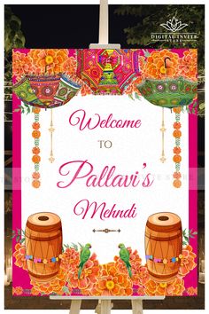 Printing & Personalising your own Welcome Mehendi Signs or Punjabi Mehandi welcome sign Indian template instant download has been made a super easy process by us specially for busy brides that save the valuable wedding-prep time while still giving you the complete Hindu Wedding welcome template & stationery of your dreams for your Wedding Entry Sign!

You can print your Mehandi decor Sign Board or Indian Mehndi Welcome Signage décor where ever you choose! Mehndi Board Sign, Mehndi Welcome Board Template, Ladies Sangeet Invitation Card, Mehandi Card Template, Mehandi Sangeet Decoration, Mehndi Board Ideas, Mehendi Welcome Board Ideas, Mehendi Sign Boards, Mehndi Sign Board