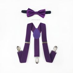 bow tie and suspenders - royal purple toddler bowtie and suspenders set - for baby boy's parties, fl Purple Bow Tie For Party, Purple Party Bow Tie, Tuxedo Bow Tie, Burgundy Bow Tie, Tie And Suspenders, Boys Birthday Party, Purple Set, Bowtie And Suspenders, Suspenders Set