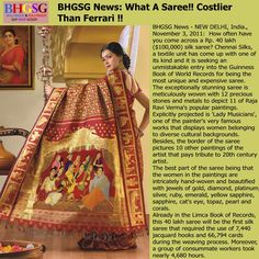 Guinness Book Of World Records, Kalamkari Saree, Tanjore Painting, World Record, Indian Sari, Fashion Story, New Delhi, Blouse Styles