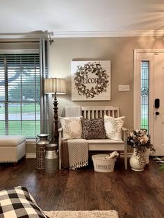 the living room is clean and ready for us to use in its new owner's home