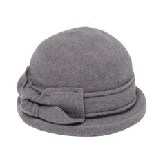 Women's Soft Knit Cloche With Bow (CTH8090)-CLOCHE-San Diego Hat Company Winter Wool Cloche Hat, Winter Wool Cloche Felt Hat, Gray Winter Cloche Hat With Curved Brim, Solid Wool Felt Hat For Winter, Wool Felt Hat For Winter, Elegant Wool Cloche Hat For Fall, Wool Brimmed Cloche Hat For Winter, Chic Wool Cloche Hat For Winter, Winter Wool Brimmed Cloche Hat