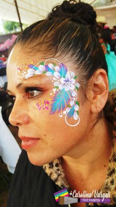 Adult Face Paint, Uv Face Paint, Carnaval Make-up, Princess Face Painting