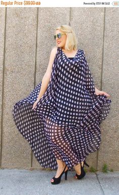 PURPLE SALE 15% OFF Maxi Black Polka Dot Dress / Plus Size https://www.etsy.com/listing/197813955/purple-sale-15-off-maxi-black-polka-dot?utm_campaign=crowdfire&utm_content=crowdfire&utm_medium=social&utm_source=pinterest Polka Dot Chiffon Dress For Summer, Summer Polka Dot Chiffon Dress, Sleeveless Polka Dot Maxi Dress For Party, Polka Dot Sleeveless Maxi Dress For Party, Polka Dot Maxi Dress For Summer Party, Flowy Polka Dot Dress For Vacation, Polka Dot Flowy Dress For Vacation, Polka Dot Summer Maxi Dress, Summer Party Polka Dot Maxi Dress