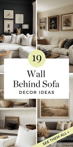 the top 10 wall behind sofa decor ideas