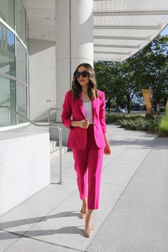 Sleek and modern with a custom tailored feel, our crosshatch blazer is a modern suiting essential. Notched lapel. Long button-open sleeves allow for versatility in styling. One-button front. Front besom pockets. Back vent. Lined. Pink Tailored Blazer With Notch Lapel, Tailored Pink Blazer With Buttons, Classic Pink Button-up Blazer, Pink Single-breasted Button-up Blazer, Pink Single-breasted Blazer With Notch Lapel, Open Sleeves, Open Sleeve, Custom Tailoring