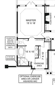 the first floor plan for a home