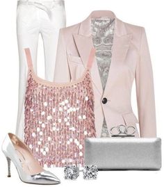 . Combo Outfits, Pink Gardens, Pastel Jacket, Club Clothes, Pink Sparkly, New Years Eve Outfits, Simply Lovely, Feel Pretty, Blue Nile