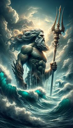 Dive into the majestic realm of Poseidon, the Greek god of the sea and oceans, with our captivating exploration into his myths and legends. Zeus And Hades, Greek Stories, Magic Dragon, Ancient Greek Gods, Greek Gods And Goddesses, Greek And Roman Mythology, Greek Culture