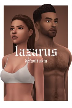 two people are standing next to each other with the words lazura written on them