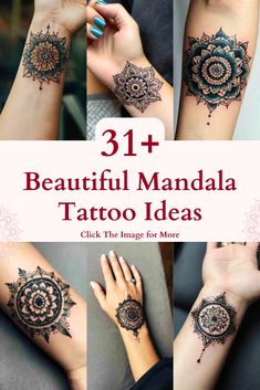 beautiful hand tattoo designs for women on both arm and wrist, with the words 31 beautiful man