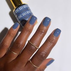 Best Fall Nail Colors 2024: 27 Ideas for Stunning Manicures - Fall Update 2024 Best Fall Nail Colors, Blue Nail Design, Dnd Gel Nail Polish, Dnd Nail Polish, Shellac Nail Colors, Blue Gel Nails, Nail Types, Fall Nail Polish, Marble Blue