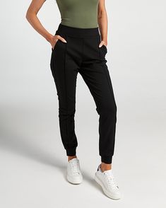 Women's Elite+ Pintuck Jogger | BYLT Basics™ - Premium Basics Stretch Sports Joggers With Pull-on Style, Athleisure Pants With Comfort Stretch, Athleisure Joggers With 4-way Stretch And Elastic Side Panels, Sporty Comfort Stretch Sweatpants With Elastic Side Panels, Sporty Sweatpants With Comfort Stretch And Elastic Side Panels, Comfort Stretch Elastane Sportswear Pants, Athleisure Activewear With Comfort Stretch And Elastic Side Panels, Athleisure Activewear With Comfort Stretch, Sporty Elastane Sweatpants With Pockets