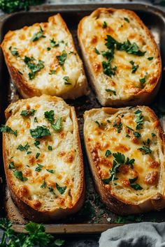 Buttery and garlicky with plenty of ooey-gooey cheese, this quick and easy cheesy garlic bread is impossible to resist! Colourful Recipes, Garlic Cheese Bread Recipe, Cheese Garlic Bread Recipe, Easy Cheesy Garlic Bread, Country Food, Bread Rolls Recipe, Homemade Bread Recipes Easy, Garlic Cheese Bread, Garlic Bread Recipe