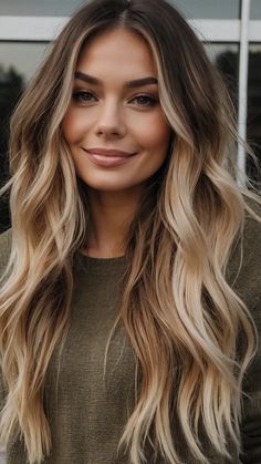 Embrace Autumn with 15 Hair Color Inspirations for 2024 - Fads Carmel Macchiato Hair, Fall Hair Colors Ideas, Dark Blonde Fall Hair Color, Cute Fall Hair Colors For Brunettes, Bronde Long Hair, Hair Color For Brown Eyes And Fair Skin, Blonde 2024 Trends, Hair Fall 2024, Fall Hair Trends 2024 Brunette