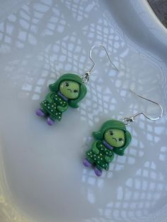 Cute and trendy Disgust Dangle earrings Inside Out 2, Christmas Deals, Jewelry Earrings Dangle, Etsy App, Selling On Etsy, Sell On Etsy, Inside Out, Dangle Drop Earrings, Dangle Earrings