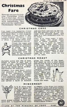 an old recipe for christmas cake