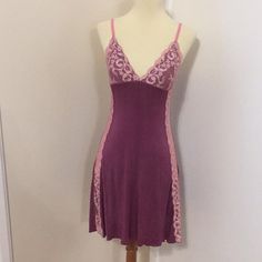 This Is A Brand New Love Tanjane Nightie. Plum Color With Pink Lace Trim. Soft And Stretchy Material. Measures 13 Inches Across The Bust And Is About 33 Inches In Length. Made In Southern California And Hand Dyed. Price Is Firm. Thanks For Looking. Purple V-neck Nightgown For Loungewear, Purple V-neck Sleepwear, Fitted Feminine Sleepwear For Night, Purple V-neck Nightgown For Sleep, Purple Camisole For Sleepover, Purple V-neck Sleepwear For Bedtime, Pink Lace Trim Chemise For Loungewear, Feminine Purple Sleepwear For Bedtime, Purple Camisole Loungewear