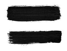 two black paint strokes are shown on a white background, one is dark and the other is light