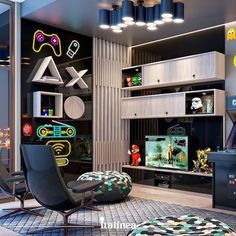 Habitación gamer Small Gaming Room, Small Gaming Room Ideas, Ceiling Crown, Gaming Room Ideas, Cool Bedrooms For Boys, Games Room Inspiration, Boys Game Room, Gaming Bedroom, Gamer Bedroom