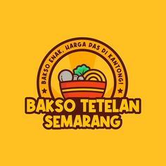 the logo for bakso tetelan semarang, which has been designed by