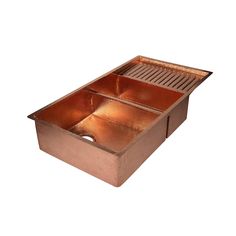 an image of a copper sink on a white background