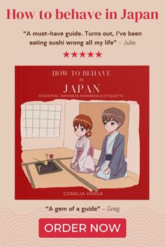 an advertisement for how to be in japan