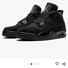 Jordan Retro4 Mens Jordans Size 10, Jordan 4 Shoes Black Cat, Air Jordan 4 Retro Black, Air Jordan 4 Black Cat, Jordan Black Cat, Jordan 4 Black, How To Clean Suede, Basketball Shoes For Men, Yantai