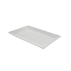 an empty white plate on a white background