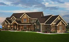 this is an artist's rendering of these luxury home plans