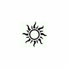 a black and white drawing of a sun