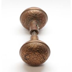 an old fashioned door knob on a white background