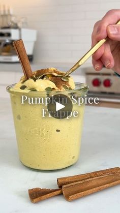 Pumpkin Spice Frappe, Healthy Chef, Frappe, Pumpkin Spice, Peas, Chef, Halloween