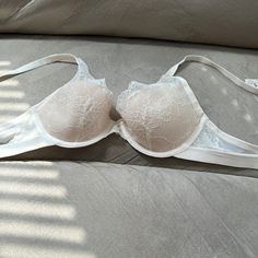 Never Worn Lace Covered Bra. Double Hook Closure. Light Padding And Adjustable Straps. Lightest Lift, Lace Plunge. Underwire Elegant Summer Push-up Bra, Feminine Lined Bra, Soma Intimates, Sleep Wear, Underwire Bra, Women's Intimates, Adjustable Straps, Sleep, Brand New