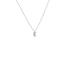 A twist on our fan-favorite classic letter necklaces. These necklaces are the perfect gift for any occasion. Letter "E".Measurement: 0.3" pendant; 16" + 2" extenderClosure: Spring ringMaterial: Brass with Rhodium Plating Silver E Necklace, E Necklace Letter, E Necklace Initial, E Necklace, L Necklace, Initial E, Letter Necklace Initials, Bat Girl, Initial Necklace Silver