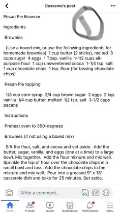 an email message with the instructions for making cupcakes and other desserts on it