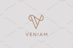 the letter v is made up of two overlapping lines and has an elegant, modern design