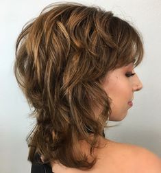 Medium Shag with Shorter Layers Medium Shag Hairstyles, Medium Shag, Medium Shag Haircuts, Thick Hair Styles Medium, Short Shag Hairstyles, Medium Curly