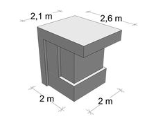 a drawing of a table with measurements for it