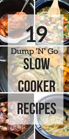 dump'n'go slow cooker recipes with text overlay