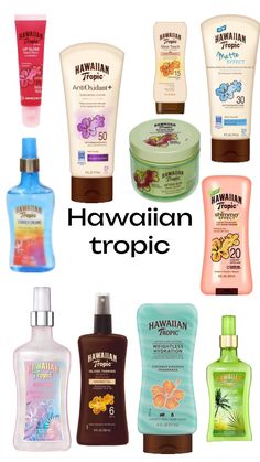 Tropical Body Care, Hawaiian Tropic Products, Hawaiian Tropics Body Mist, Beach Products, Hawaiian Tropic Sunscreen, Hawaii Tropic Sunscreen, Summer Scents, Scent Combos, Summer Products