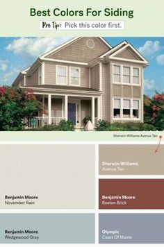 the exterior color scheme for a house