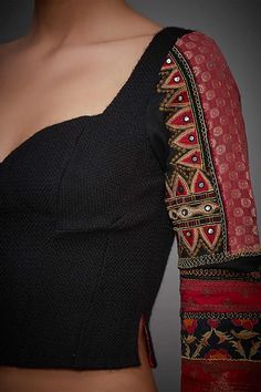 Buy RI.Ritu Kumar Black Silk Corset Saree Blouse Online | Aza Fashions Short Crop Top Outfits, Navaratri Blouse Design, Black Blouse Piece With Zari Weaving For Navratri, Navratri Festive Black Blouse, Navratri Black Saree With Intricate Embroidery, Ritu Kumar Blouse Designs, Fashion Job Aesthetic, Black Embroidered Saree For Navratri, Fashion Industry Aesthetic