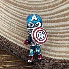 S925 Sterling Silver Dangle Charm Brand New Nerve Use Travel Souvenir With Gift Box Fast Shipping Avengers Captain America, Pandora Blue, Travel Souvenirs, The Avengers, Dangle Charms, Pandora Jewelry, Nerve, Womens Jewelry Bracelets, Captain America