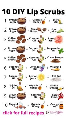 Lip Scrub For Chapped Lips, Diy Lip Scrub Easy Without Coconut Oil, Natural Lip Scrub Recipes, Diy Sugar Lip Scrub Recipes, Winter Lip Scrub Diy, Lip Scrub Ingredients, Diy Lip Scrub For Dry Chapped Lips, Diy Body Products Recipes, Diy Self Care Recipes